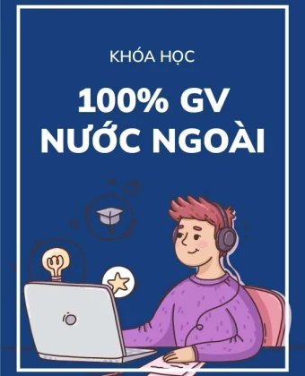 100% giáo viên nước ngoài